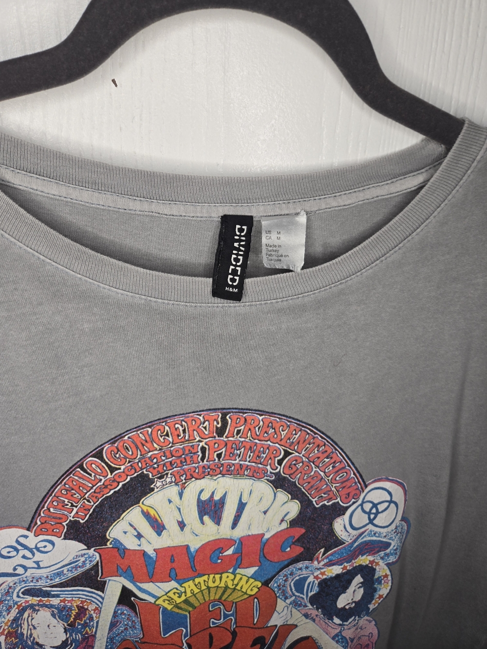 Led Zeppelin Graphic Muscle Tee in Washed Gray - Picture 2 of 6
